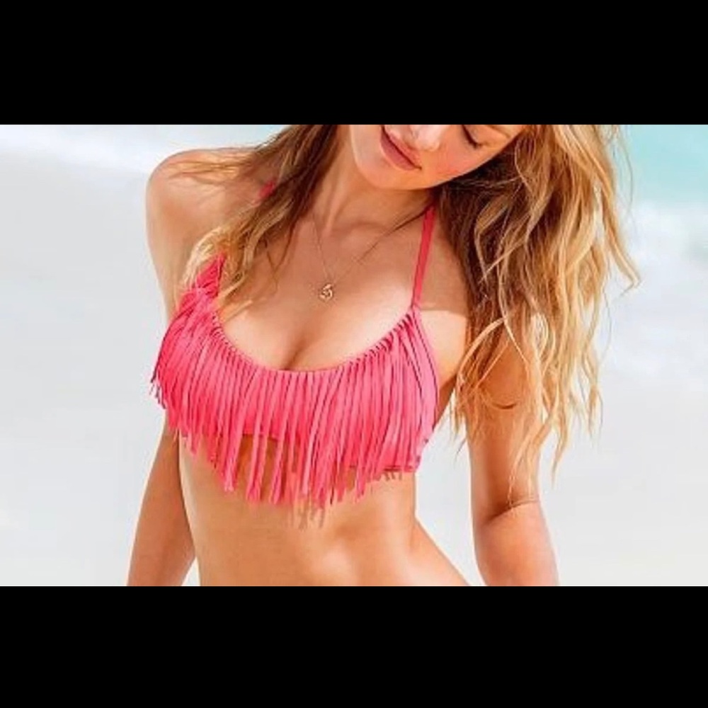 Victoria Secret Fringe Bikini Top Xs